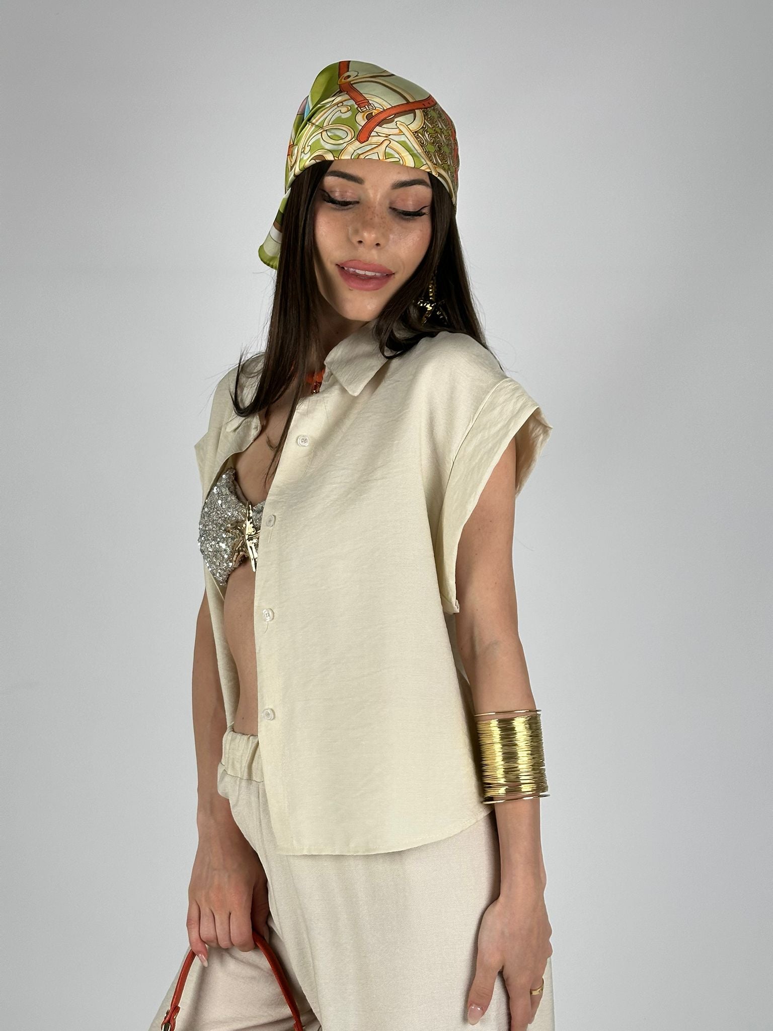Camicia sea beige