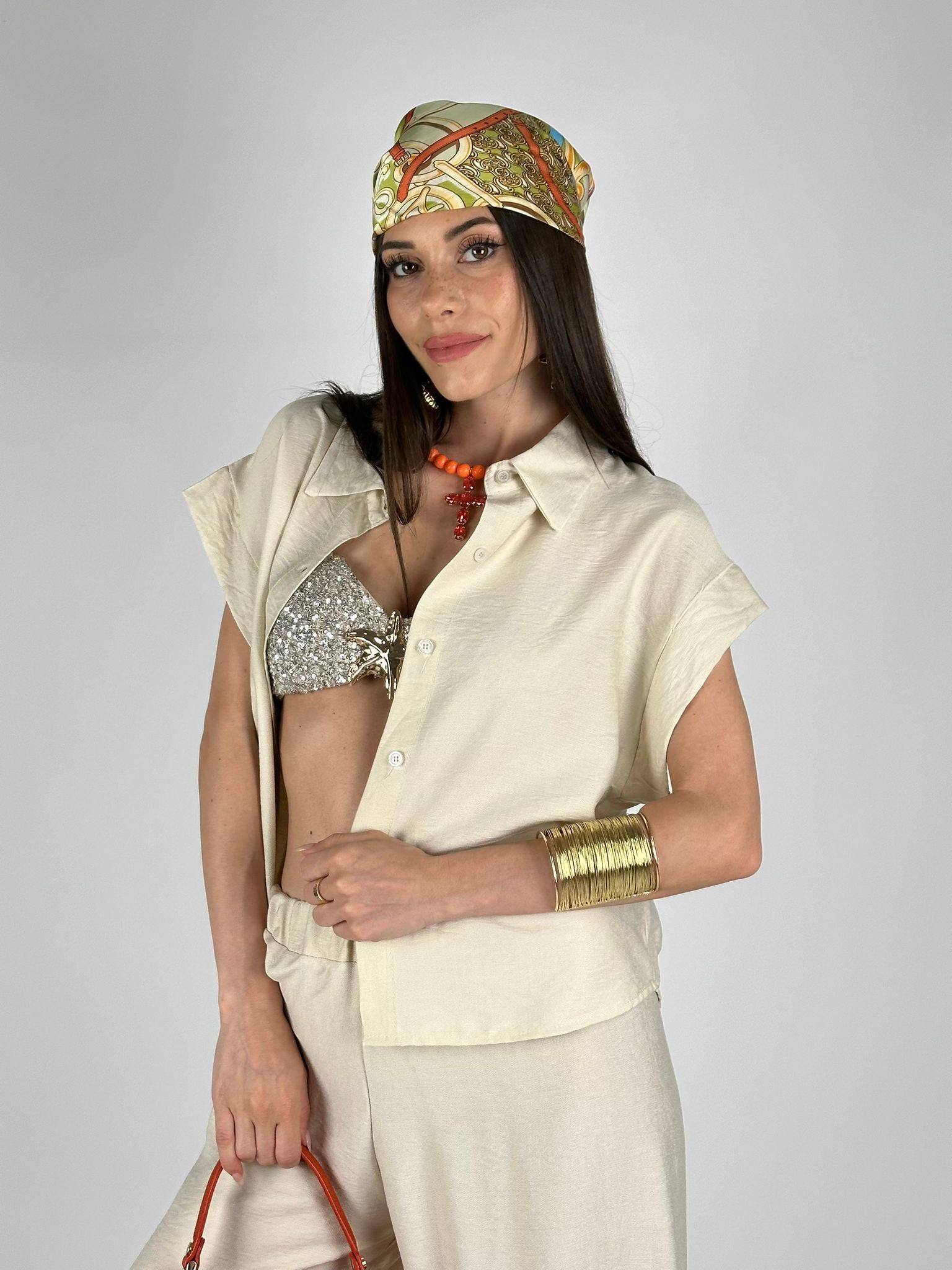 Camicia sea beige