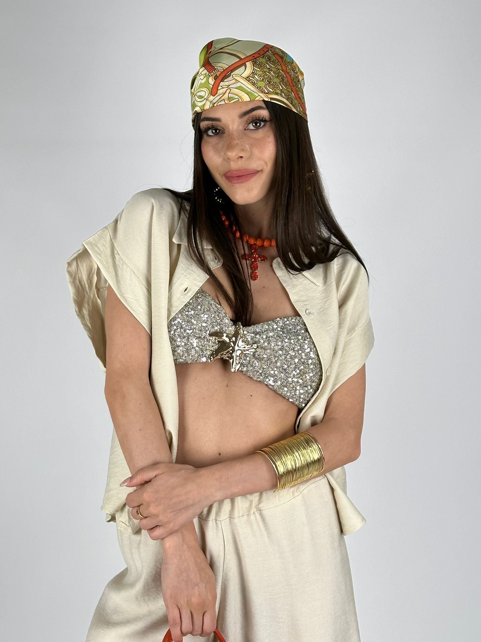 Camicia sea beige