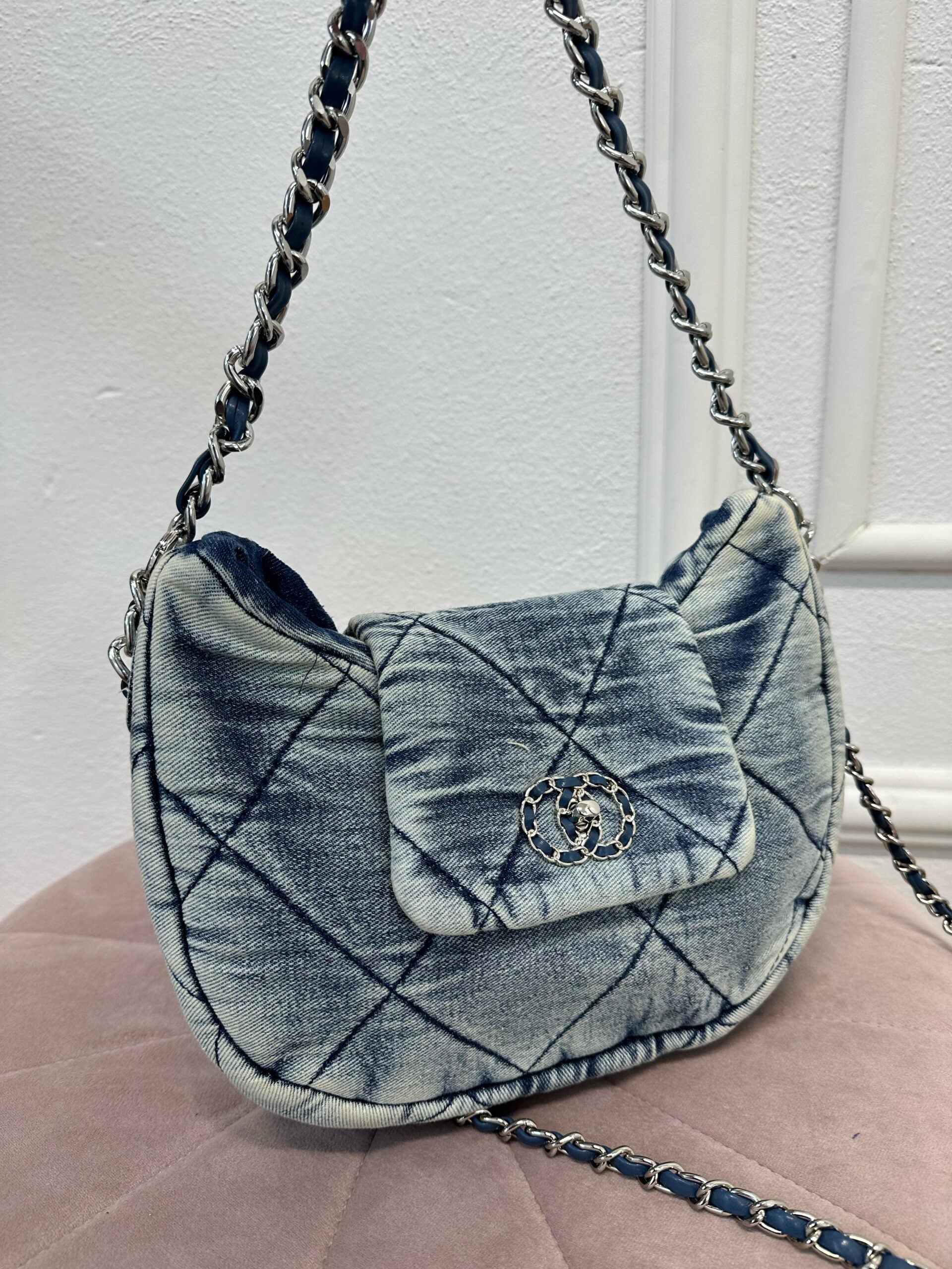 Borsa denim coco chic
