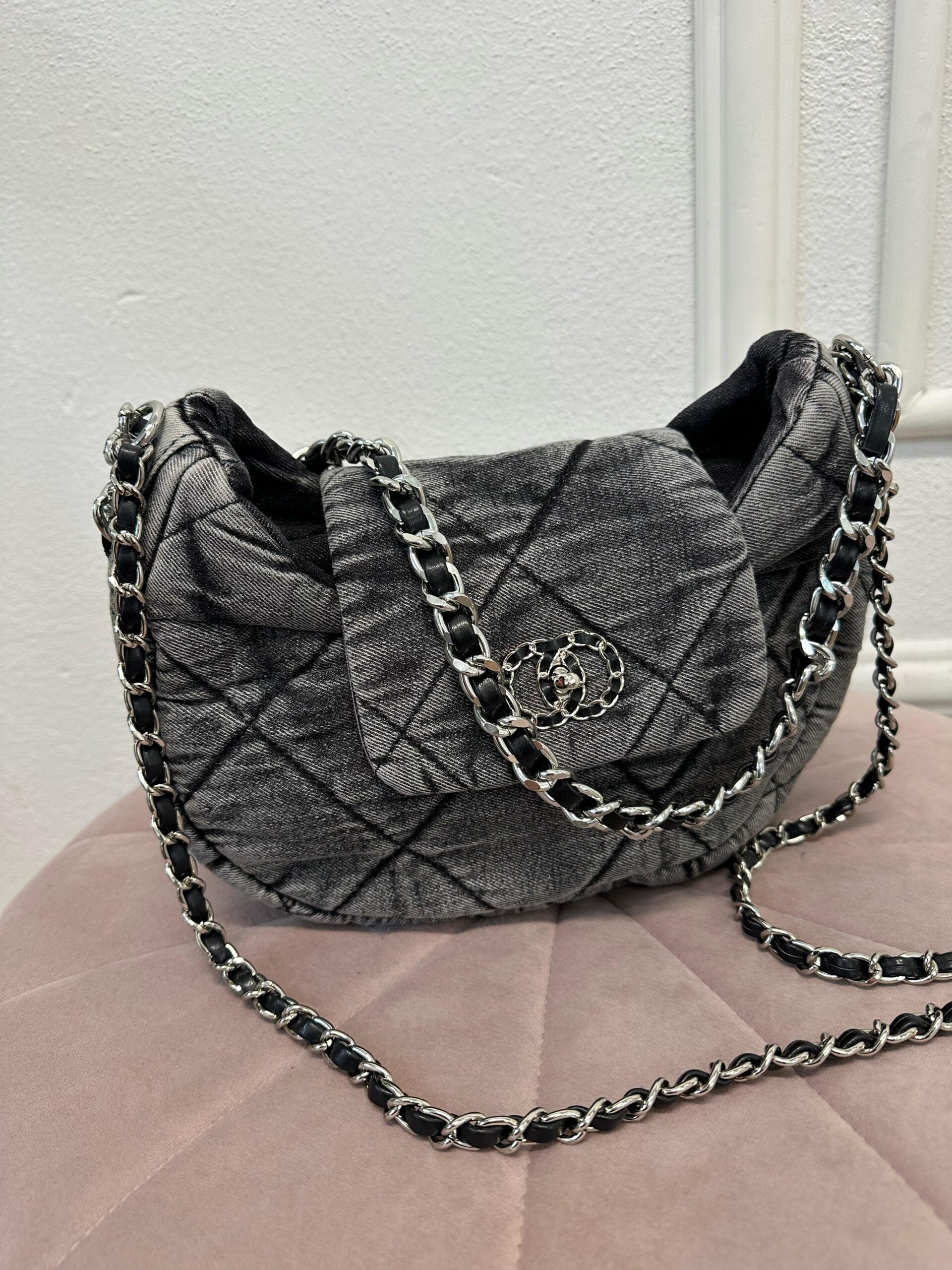 Borsa denim coco chic