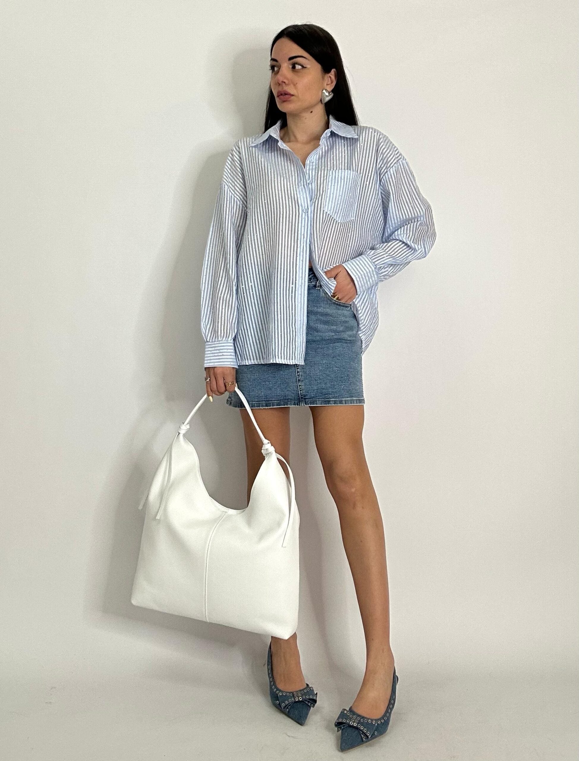 CAMICIA "SPLENDI" 805 celeste