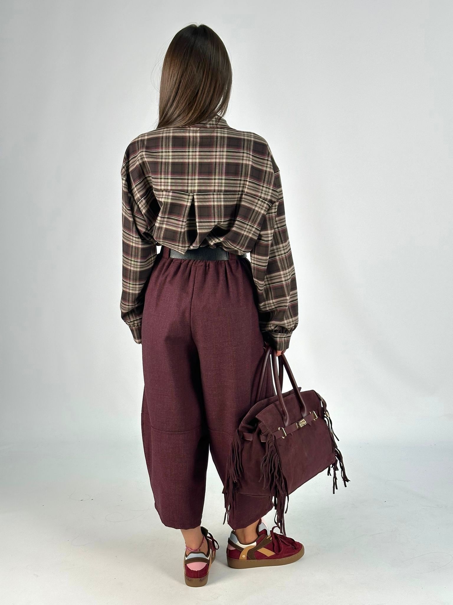 Pantalone aladino bordeaux