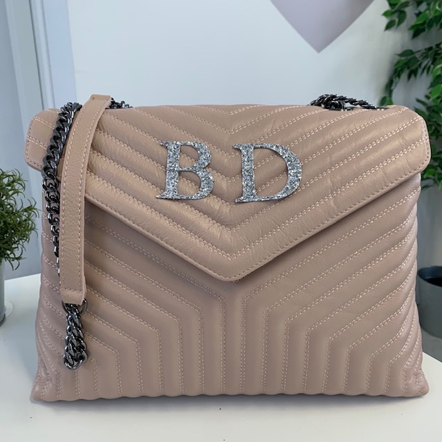BEL maxi iniziali glitter argento (image for) BEL maxi iniziali glitter argento